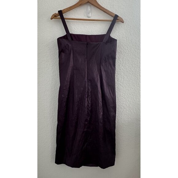 R&M Richards Sheath Dress Womens 8 Purple Beaded Flower Party Whimsygoth 90s Y2K - Picture 6 of 15